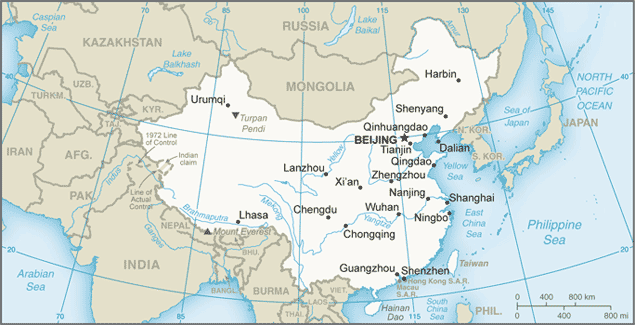 Map of China