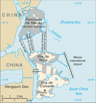 Map of Macau